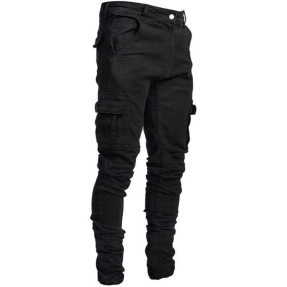 New With Tags Other - Men's Casual Stylish Straight Slim Fit Jeans Young Hiphop Skinny Denim Pants